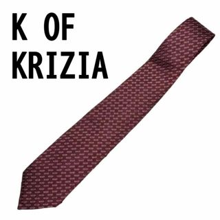 K OF KRIZIA クリツィア シルク100% ネクタイ オシャレ 派手め(ネクタイ)
