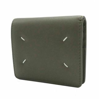 メゾンマルジェラ(Maison Margiela（旧Maison Martin Margiela）)の【新品】メゾンマルジェラ S56UI0140 P4985 財布 二つ折り財布(小銭入れあり) Maison Margiela 11 レザー 4ステッチ コンパクト ミニ財布 レディース(財布)