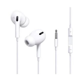 iPhone 有線 イヤホン3.5mm 多機種対応マイク付き(ホワイト)