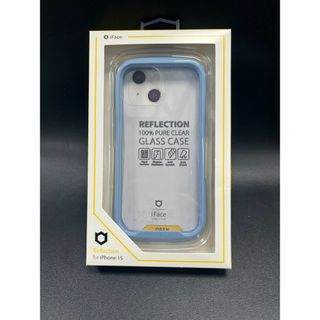 iFace iPhone 15 リフレクション スマホケース ペールブルー