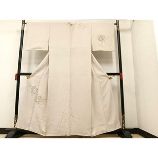 平和屋着物●花織　訪問着　手描き　風神雷神　正絹　逸品　AAAY5923ph