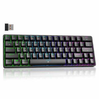 Dierya DK63 ワイヤレスゲーミングメカニカルキーボードBluetoot