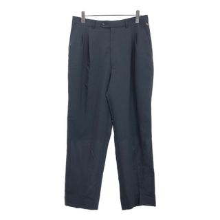 90年代 PIERRE BALMAIN 2タック スラックスパンツ ブラック(メンズ 38)中古 古着 U8978