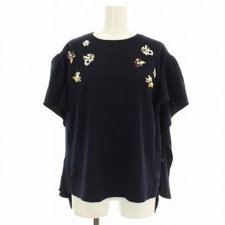 チェスティー(Chesty)のチェスティ Chesty 半袖 ブラウス シャツ ビジュー 0 ネイビー(シャツ/ブラウス(半袖/袖なし))