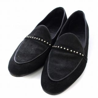 アザー(other)のポルペッタ ローファー シューズ スエード スタッズ 39.5 黒(その他)