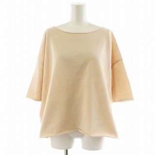 イエナ(IENA)のイエナ コットンハーフスリーブプルオーバー カットソー 5分袖 F ベージュ(その他)