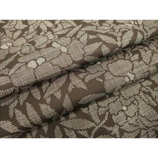 平和屋着物●本場大島紬　7マルキ　草花文　正絹　逸品　未使用　DAAV1436tw