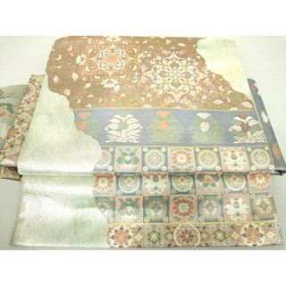 平和屋着物●ワンタッチつけ帯　藤秀錦　金糸　正絹　逸品　未使用　DAAV6094ps
