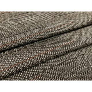平和屋着物●本場大島紬　カタス7マルキ　段違い文　正絹　逸品　AAAY5978ph