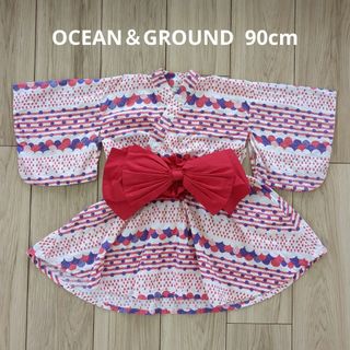 OCEAN＆GROUND/女の子/浴衣/浴衣ドレス/ワンピース/90cm
