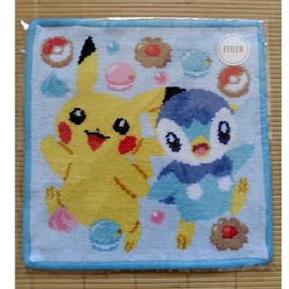 FEILER✕ポケモン　ハンカチ　ハッピースイーツ　ピカチュウ✕ポッチャマ