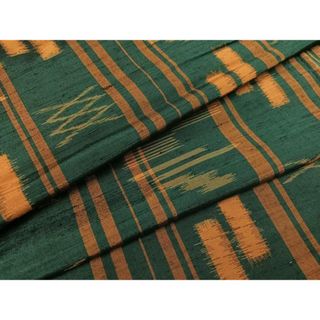 平和屋着物●上質な紬　間道　正絹　逸品　AAAY5980ph