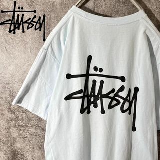 ステューシー(STUSSY)の[大人気]　ステューシー　Tシャツ　プリント◎　ストックロゴ　存在感◎　ド定番(Tシャツ/カットソー(七分/長袖))