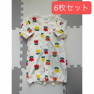 6枚セット　ロンパース　長袖　50-60サイズ