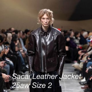 25AW Sacai Leather Jacket Size2 