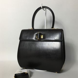 サルヴァトーレフェラガモ(Salvatore Ferragamo)の2507-92｜美品｜フェラガモ 2WAYバッグ ダークブラウン ガンチーニ(ハンドバッグ)