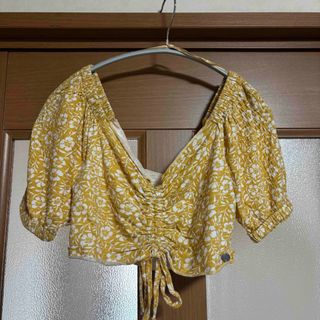 ROXY ロキシー　花柄オフショルダートップス