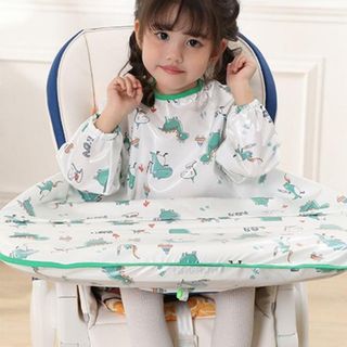 【並行輸入】キッズ 食事エプロン テーブルクロス一体(お食事エプロン)