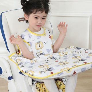 【並行輸入】キッズ 食事エプロン テーブルクロス一体(お食事エプロン)