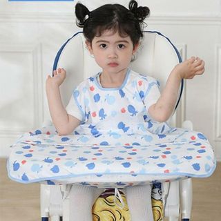 【並行輸入】キッズ 食事エプロン テーブルクロス一体(お食事エプロン)