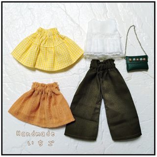 リカちゃん　服　ハンドメイド　着回しコーデセット