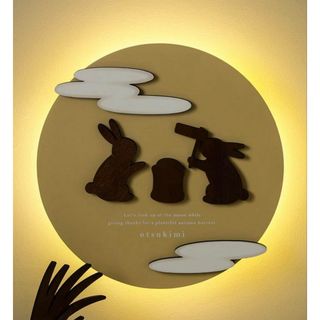 スリーコインズ(3COINS)の壁掛け光るお月様 KIDS お月見 スリーコインズ スリコ 3coins(その他)