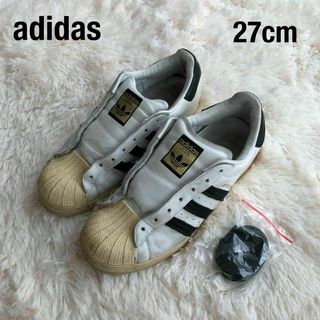 アディダス(adidas)のAdidasアディダス紐なしスーパースタースリッポンスニーカー27cm(スニーカー)