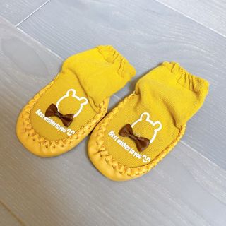 ベビーソックス　レザーボトムソックス　滑り止め付き　フロアシューズ　11.5cm