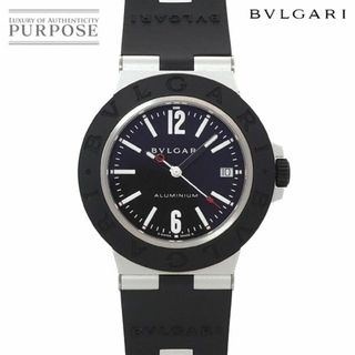 ブルガリ(BVLGARI)のブルガリ BVLGARI アルミニウム BB40AT メンズ 腕時計 デイト ブラック ラバー オートマ 自動巻き ウォッチ Aluminum VLP 90254058(腕時計(アナログ))