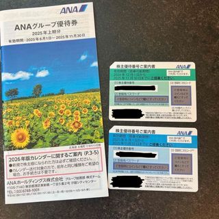 ANA 株主優待　2枚(航空券)
