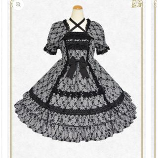 ミラベルワンピースとヘッドドレスセット（黒）
