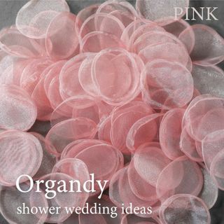 オーガンジー フラワーシャワー 造花 花びら ウェディング ピンク ◎