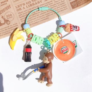訳あり☆ じゃらじゃらキーホルダー　☆おさるのジョージ(キーホルダー)