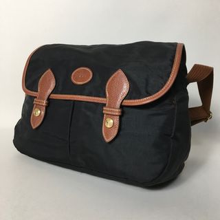 ロンシャン(LONGCHAMP)の2507-148｜美品｜ロンシャン ショルダーバッグ ナイロン レザー ブラック(ショルダーバッグ)
