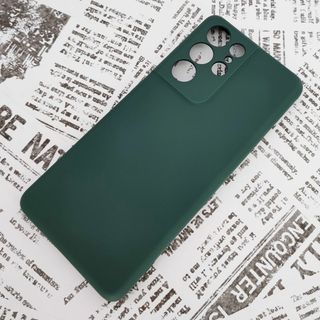 Galaxy S21 Ultra シリコンケース (8) ダークグリーン