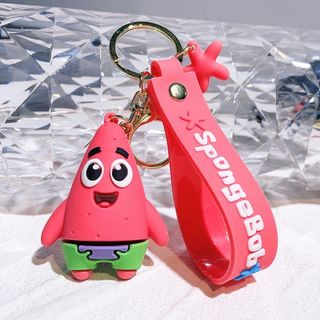 キーホルダー　ストラップ　ジャラジャラ　スポンジボブ　パトリック・スター