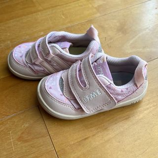 イフミー　メッシュスニーカー　ピンクハート　14.5cm