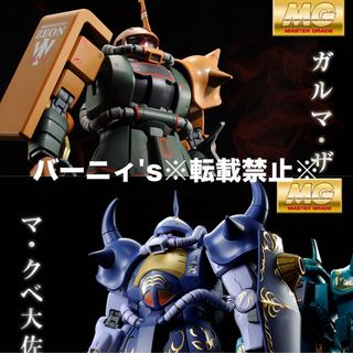 ＭＧ 1/100 MS-06FS ガルマ専用 & MS-07B マ・クベ専用