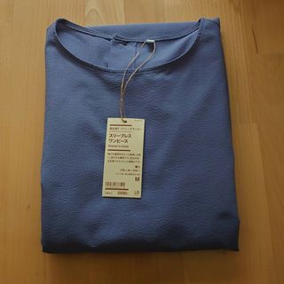 無印良品　風を通す ストレッチサッカー スリーブレスワンピース　ブラウス