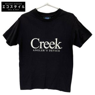 クリークアングラーズデバイス ブラック×ホワイト コットン ダブルプリント ショートスリーブカットソー S(その他)