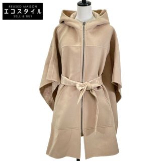 コーチ(COACH)のコーチ 11003658 ﾍﾞｰｼﾞｭ ｳｰﾙ×ｶｼﾐﾔ ｼｸﾞﾈﾁｬｰﾗｲﾆﾝｸﾞ  ﾍﾞﾙﾃｯﾄﾞｹｰﾌﾟｺｰﾄ XS/S(その他)