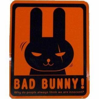 シール　おもしろ　ステッカー　BAD BUNNYおもしろステッカー(車外アクセサリ)
