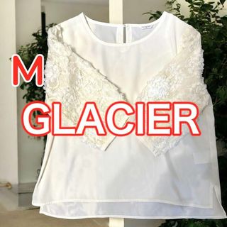 グレイシア　GLACIER M ホワイト レース　ブラウス　シャツ