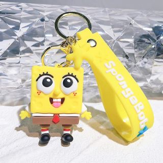 マスコットキーホルダー　ストラップ　ジャラジャラ　スポンジボブ・スクエアパンツ