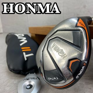 HONMA　ホンマ　TOUR　WORLD　TW747 ツアーワールド　メンズゴルフユーティリティー　カーボン　22°　右利き用　UT　ヘッドカバー