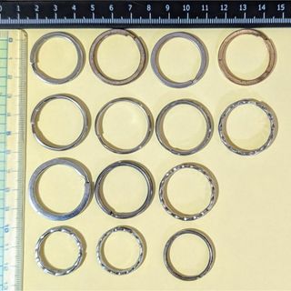 二重リング 金属製リング 14個セット