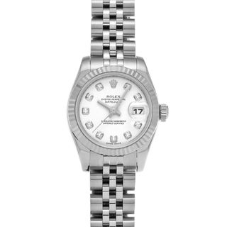 ロレックス(ROLEX)の中古 ロレックス ROLEX 179174G Z番(2006年頃製造) ホワイト /ダイヤモンド レディース 腕時計(腕時計)