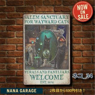 ★ネコ_34★看板 猫カフェ ねこ[20250730]パビリオン ハロウィン 
