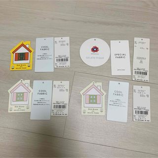 ジェラートピケ　タグ　ミャクミャク　万博　ミッフィ　4点セット