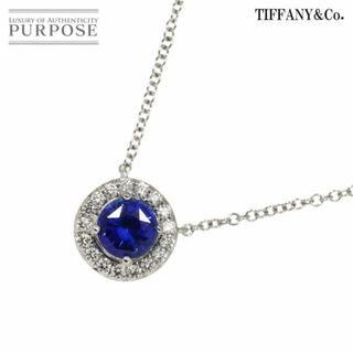 ティファニー(Tiffany & Co.)のティファニー TIFFANY&CO. ソレスト サファイヤ ダイヤ ネックレス 40cm Pt プラチナ 90288124(ネックレス)